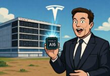 Elon Musk suscite des attentes pour la puce d’auto-conduite AI6 de Tesla.