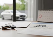 Renouvellement d’assurance auto : les signaux qui doivent alerter Avis d'échéance et calendrier de renouvellement d'assurance auto sur un bureau