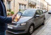 Assurance auto par abonnement sans engagement : le vrai bon plan ? Conducteur consultant une application mobile pour gérer son assurance auto sans engagement