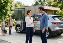 Conducteur secondaire déclaré ou non : les conséquences en cas d’accident Un conducteur remettant les clés de la voiture à un conducteur secondaire devant le domicile familial