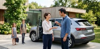 Conducteur secondaire déclaré ou non : les conséquences en cas d’accident Un conducteur remettant les clés de la voiture à un conducteur secondaire devant le domicile familial