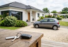 Assurance auto et habitation chez le même assureur : la remise vaut-elle le coup ? Maison et voiture familiale avec clés posées sur une table en bois