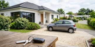 Assurance auto et habitation chez le même assureur : la remise vaut-elle le coup ? Maison et voiture familiale avec clés posées sur une table en bois